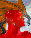 Selfportrait as a devil (smoking)